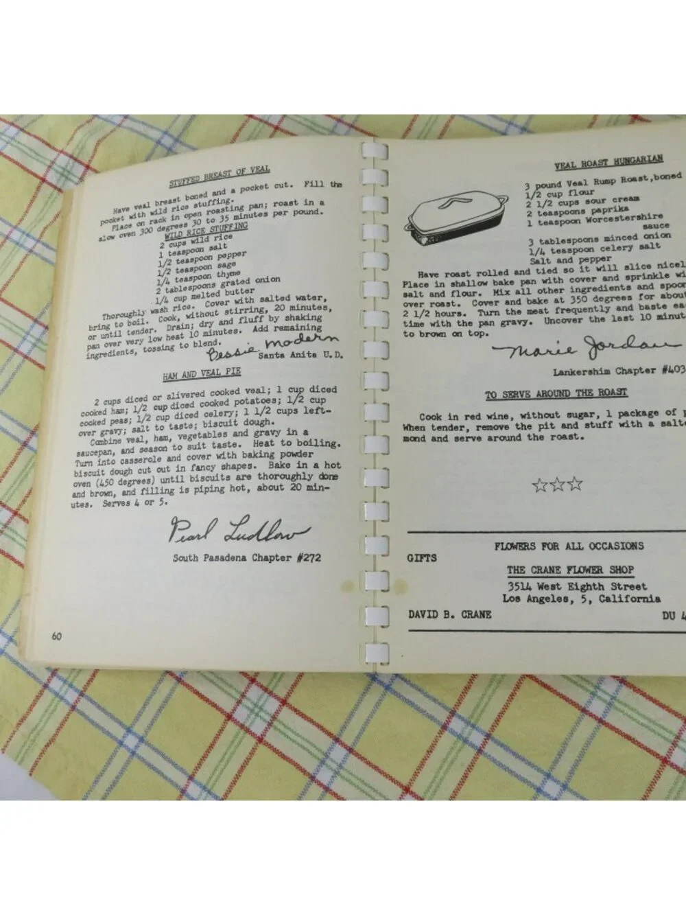 Food From the Stars Helen Bell de Beers Assoc Eastern Star Cook Book 1951